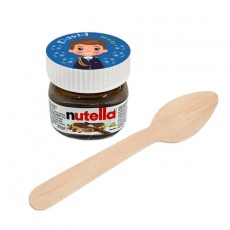 Mini Nutella con Cuchara Personalizada para Comunion