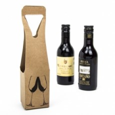 Caja cartón para botella de vino